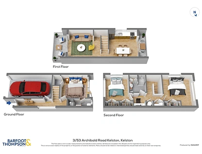 3/53 Archibald Road, Kelston, Waitakere City, 3 ਕਮਰੇ, 2 ਬਾਥਰੂਮ, Townhouse