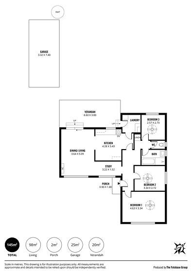 फ्लोर प्लान - 10 Nottingham Crescent, Valley View, SA 5093