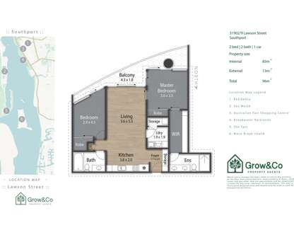 31902/9 Lawson Street, Southport, QLD 4215, 2 Bedrooms, 2 Bathrooms, Apartment