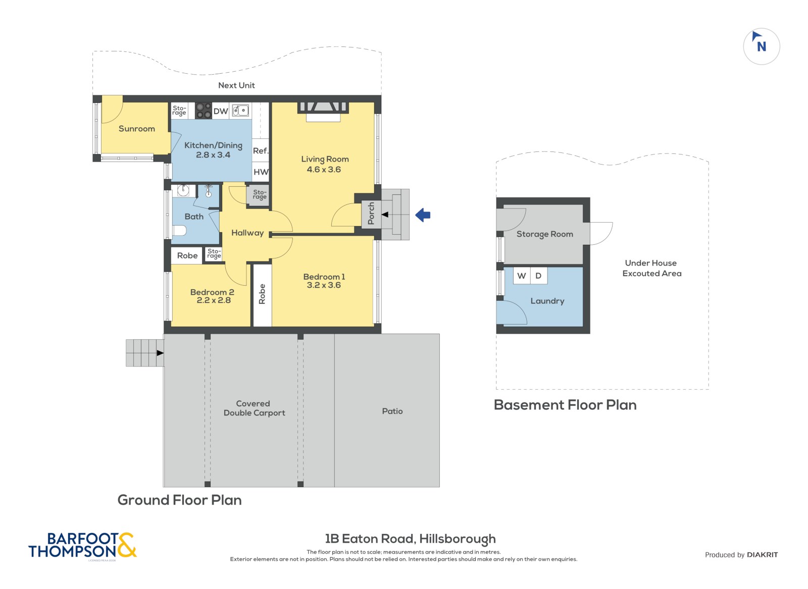 1b Eaton Road, Hillsborough, Auckland, 2 phòng ngủ, 1 phòng tắm