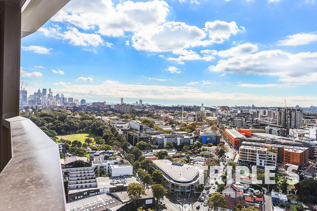 Zetland 2房 OVO Mirvac出品的令人惊叹的高层公寓 | 两卧室带城市景观 Stunning High Level Apartment by OVO Mirvac | 2 Bedroom With City Views