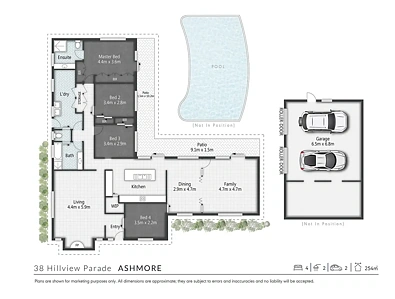 38 Hillview Parade, Ashmore, QLD 4214, 4房, 2浴, House
