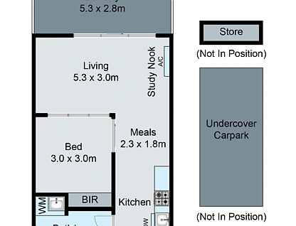 B215/60 Autumn Terrace, Clayton South, South East Melbourne, 1 phòng ngủ, 1 phòng tắm, Apartment