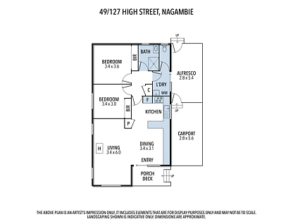 Unit 49/127 High Street, Nagambie, Shepparton, 2 rūma, 1 rūma horoi, House