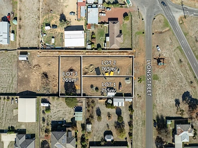 俯瞰图 - LOT 3/4-6 Lyons Street, Miners Rest, VIC 3352