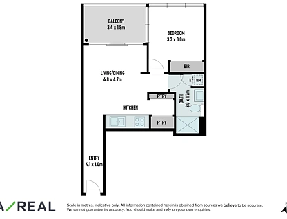 613/478A St Kilda Road, Melbourne, Melbourne CBD, 1 कमरे, 1 बाथरूम, Apartment