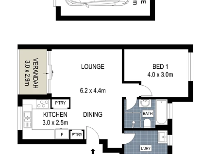 3/44-48 The Grand Parade, Sutherland, Sutherland Shire, 1 Kuwarto, 1 Banyo, Apartment