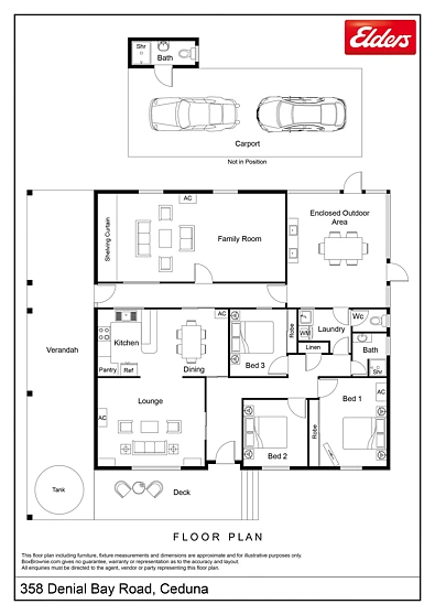 358 Denial Bay Road, Ceduna, SA 5690, 3房, 2浴, House