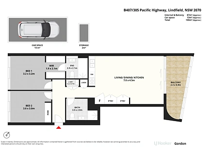 407/305B Pacific Highway, Lindfield, Upper North Shore, 2 phòng ngủ, 2 phòng tắm, Apartment