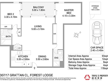 307/17 Grattan Close, Forest Lodge, Inner West, 2 침실, 2 욕실, Apartment