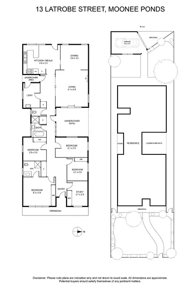 Plano ng Bahay - 13 Latrobe Street, Moonee Ponds, VIC 3039