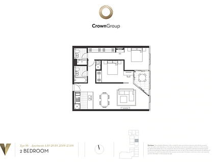 1110/45 Macquarie Street, Parramatta, Parramatta (Northwest suburbs), 2房, 2浴, Unit