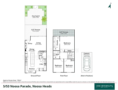 5/53 Noosa Parade, Noosa Heads, Sunshine Coast, 3 कमरे, 2 बाथरूम, Unit
