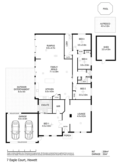 7 Eagle Court, Hewett, SA 5118, 4 Bedrooms, 2 Bathrooms, House