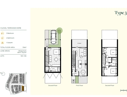1 Heketara Way, Massey, Waitakere City, 3 ਕਮਰੇ, 2 ਬਾਥਰੂਮ, Townhouse