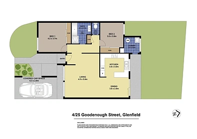 4/25 Goodenough Street, Glenfield, NSW 2167, 2 slaapkamers, 1 badkamers, House