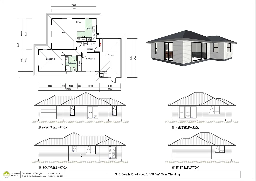 Kaikoura 2 Slaapkamer Modern New Build with rural views