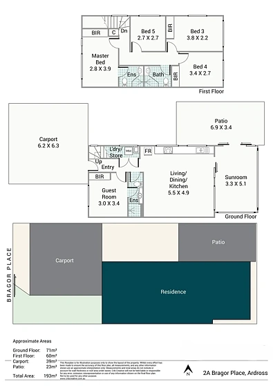 2A Bragor Place, Ardross, WA 6153, 5 Bedrooms, 3 Bathrooms, House