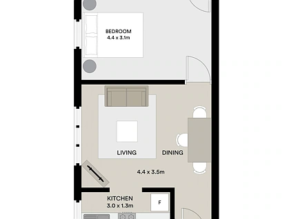 7/43 Glenayr Avenue, North Bondi, Eastern Suburbs, 1 कमरे, 1 बाथरूम, Apartment