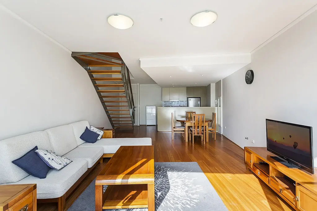 Spacious split level apartment