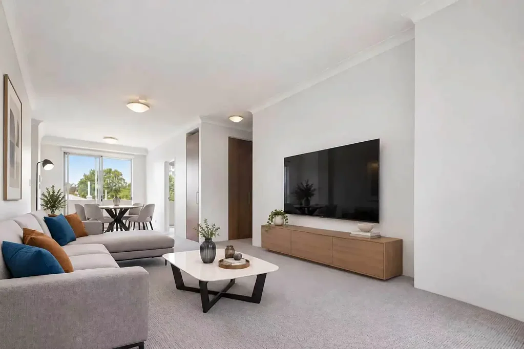 NEW CARPET AND NEW PAINT - HUGE DOUBLE BALCONY SUNNY FRESHLY REDECORATED SECURITY APARTMENT WITH ELEVATOR ACCESS AND BASEMENT SECURITY PARKING.