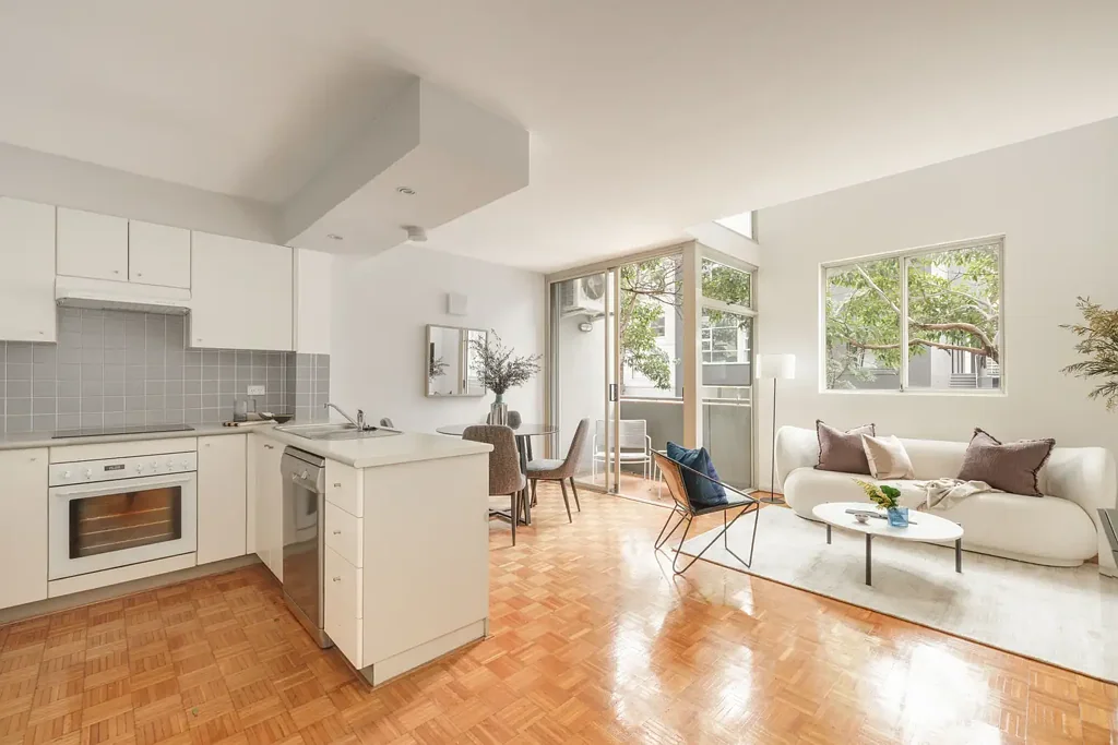 Split-level loft-style residence with warehouse feel