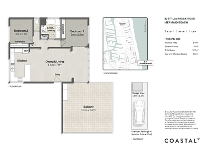 8/5-7 Lavarack Road, Mermaid Beach, Gold Coast, 2 कमरे, 1 बाथरूम, Apartment