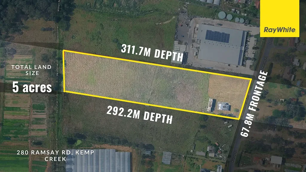 Kemps Creek 3房 5英亩优质地块 临近新机场 M12M7M5便捷通达 未来潜力无限 Prime future Landholding !!