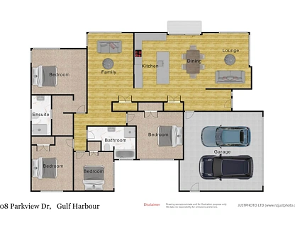 108 Parkview Drive, Gulf Harbour, Rodney, Auckland, 4房, 2浴, 独立屋