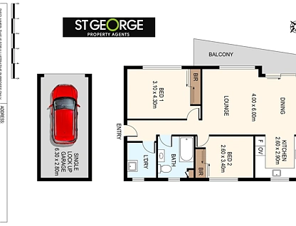 8/9 Cambridge Street, Penshurst, St George, 2房, 1浴, Apartment