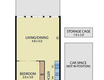 114/839 Dandenong Road, Malvern East, Inner East Melbourne, 1 રૂમ, 1 બાથરૂમ, Apartment