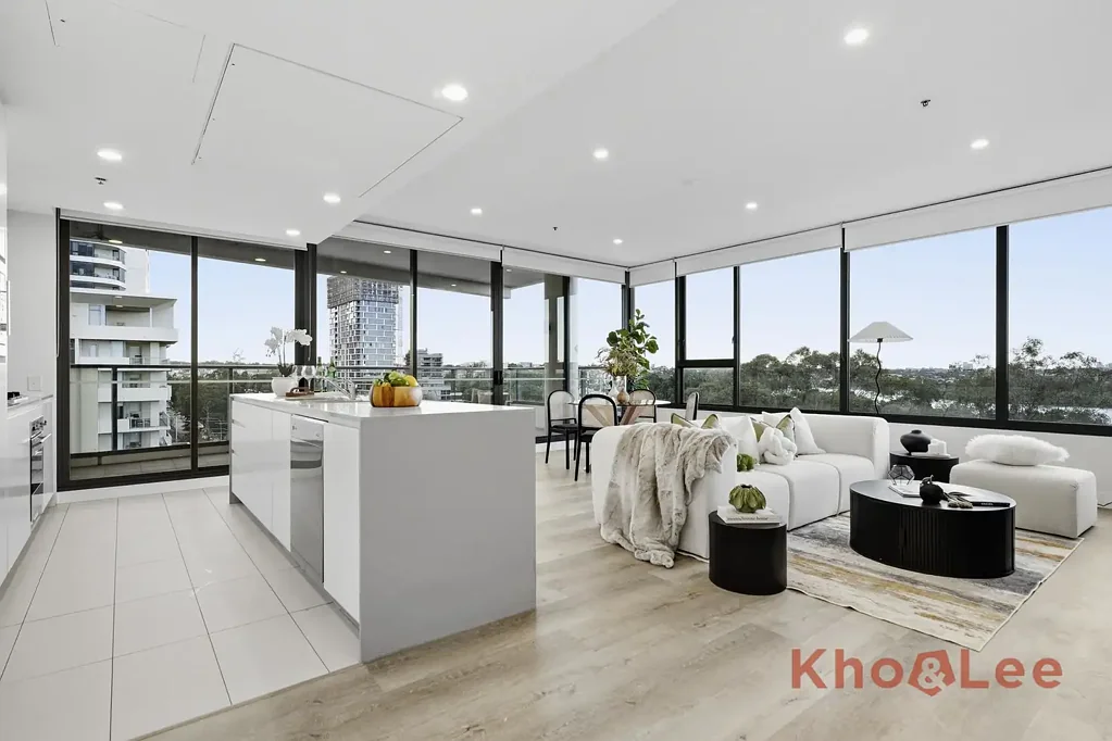 Rhodes 2部屋 Light-Filled North-East Living in Pinnacle by Mirvac