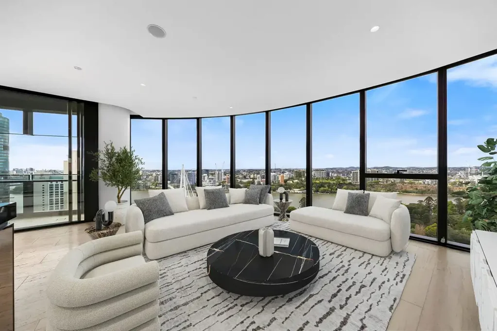 Brisbane City 3ห้องนอน ELEVATED LUXURY WITH ICONIC RIVER, GARDENS & CITY VIEWS