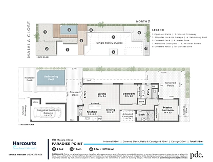1/11 Maiala Close, Paradise Point, Gold Coast, 2 habitaciones, 1 baños, Apartment