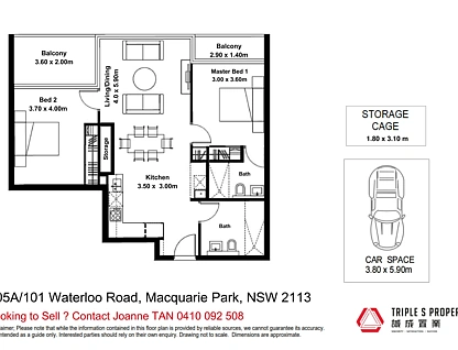 805A/101 Waterloo Road, Macquarie Park, Upper North Shore, 2 غرف, 2 حمامات, Apartment