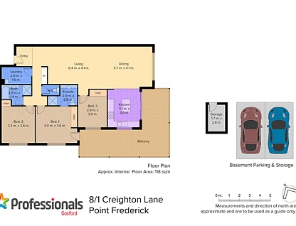 8/1 Creighton Lane, Point Frederick, Central Coast, 3 phòng ngủ, 2 phòng tắm, Apartment