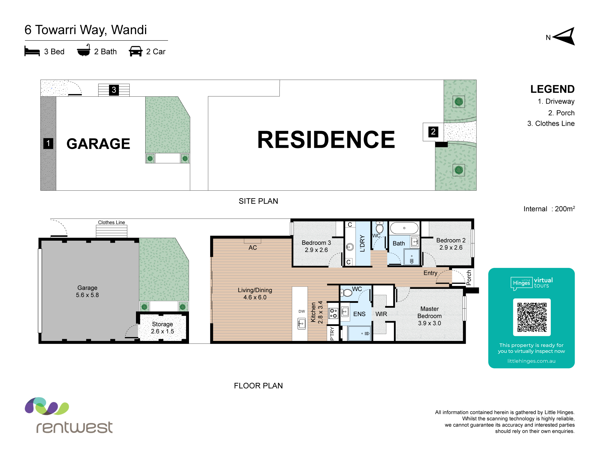 6 TOWARRI WAY, WANDI WA 6167, 0部屋, 0バスルーム, House