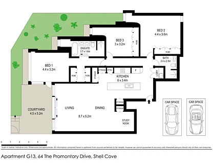 G13/64 The Promontory Drive, Shell Cove, South Coast, 3 rūma, 2 rūma horoi, Apartment