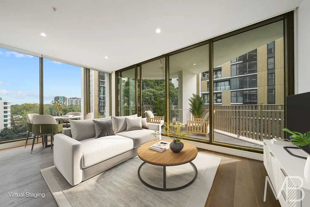 Macquarie Park 2 Slaapkamer 2-Bed Apartment with Peaceful Courtyard Garden Outlook in Park One