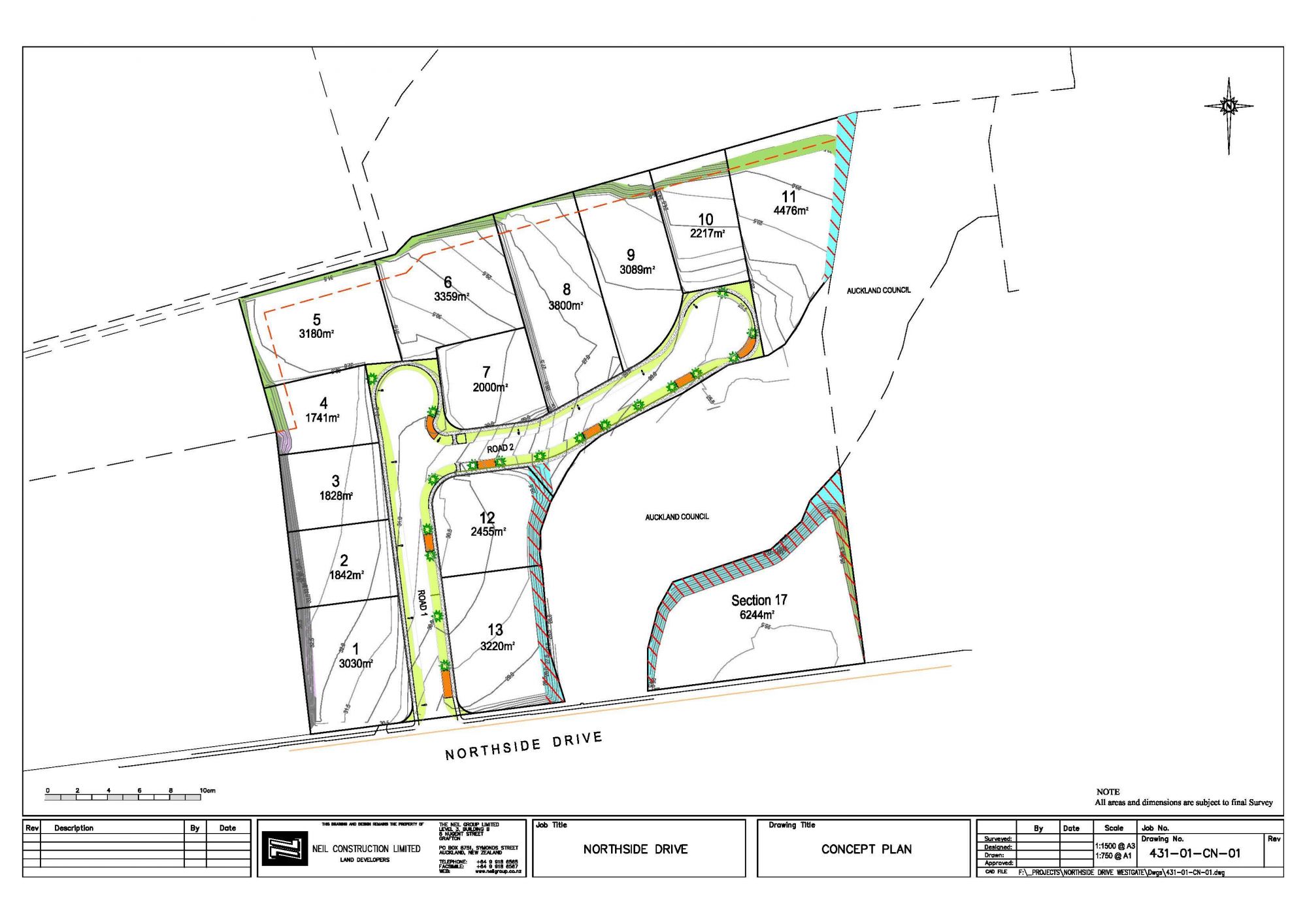 23 Northside Drive, Westgate, Auckland - Waitakere, 0 રૂમ, 0 બાથરૂમ, Commercial Land