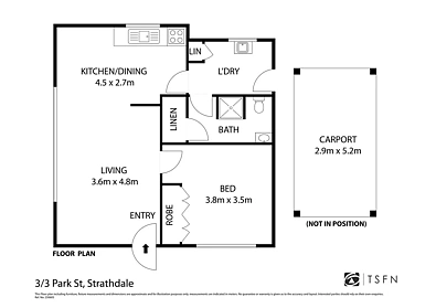 3/3 Park Street, Strathdale, VIC 3550, 1 slaapkamers, 1 badkamers, Unit