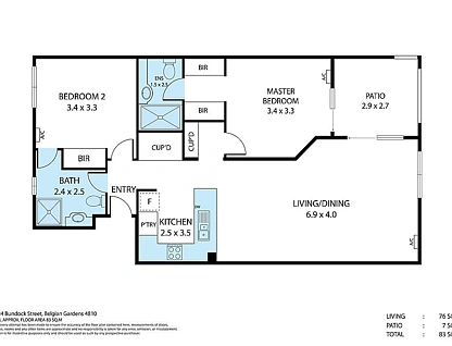 52/34 Bundock Street, Belgian Gardens, Townsville, 2部屋, 2バスルーム, Apartment