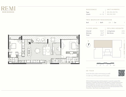 802/122 Surf Parade, Broadbeach, Gold Coast, 2房, 2浴, Apartment