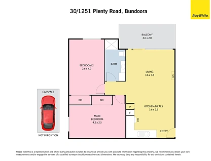 30/1251 Plenty Road, Bundoora, North Melbourne, 2 غرف, 1 حمامات, Apartment