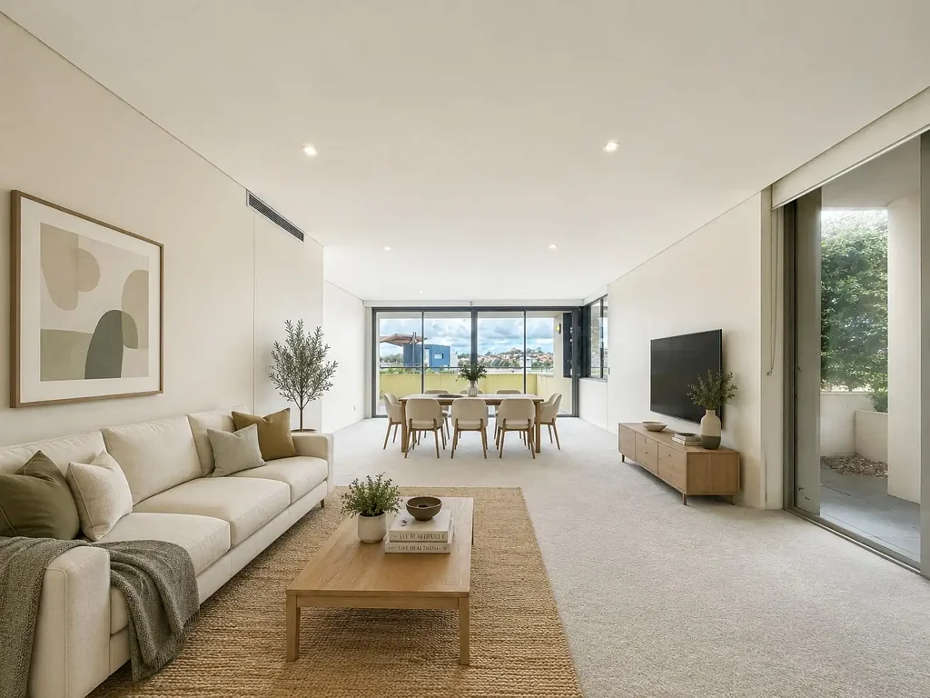 Spacious Three-Bedroom Apartment with Stunning Water Views