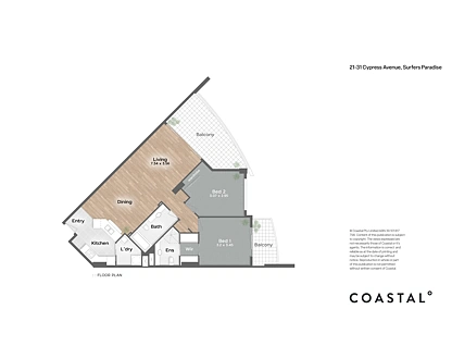 154/21-31 Cypress Avenue, Surfers Paradise, Gold Coast, 2 غرف, 2 حمامات, Apartment