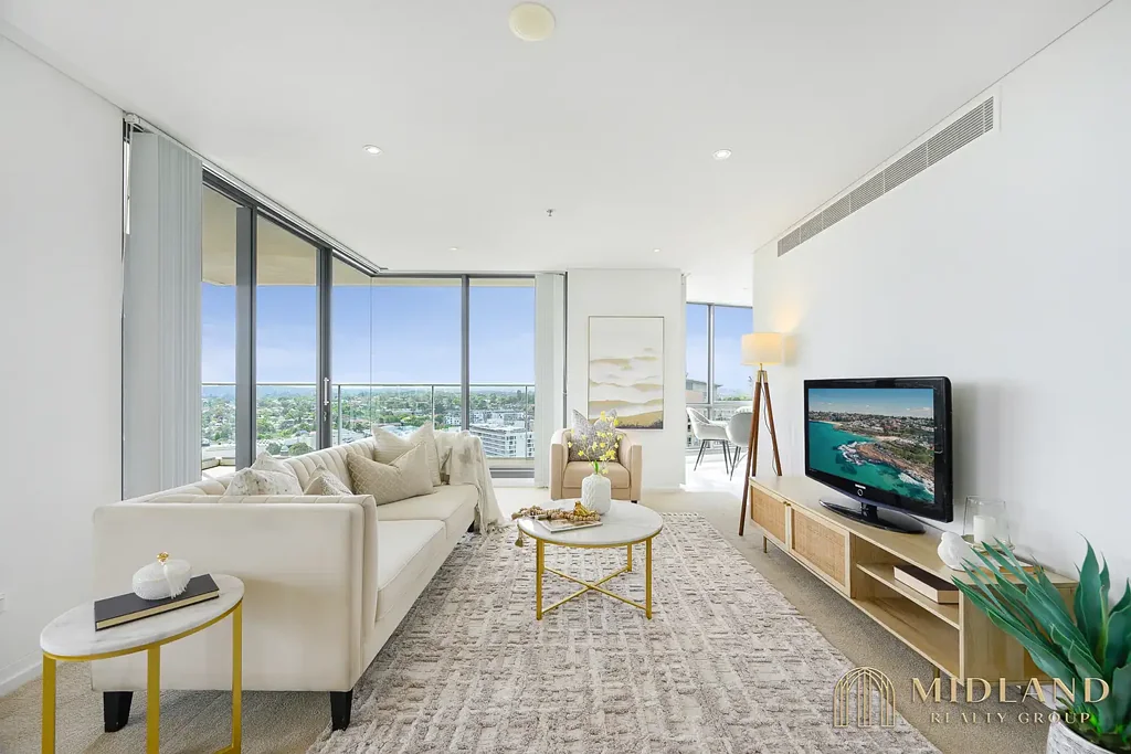 Chatswood 3房 Mirvac豪华公寓 20层东北景观 三室宽敞布局 Miele高端电器 主卧套房 两大车位 步行火车站 学区房 度假村设施 Luxurious Three-Bedroom Apartment with Panoramic Views in the Prestigious Cambridge Building