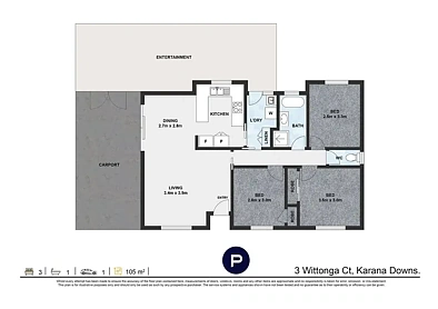 3 Wittonga Court, Karana Downs, QLD 4306, 3房, 1浴, House