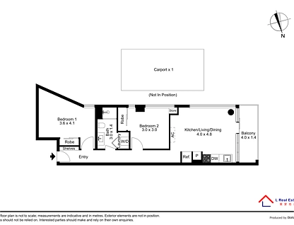 1301/38 Albert Road, South Melbourne, Melbourne CBD, 2 phòng ngủ, 1 phòng tắm, Apartment