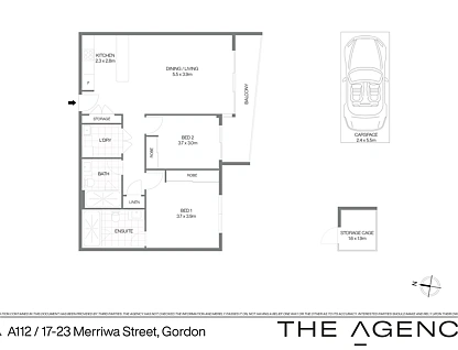 A112/17-23 MERRIWA STREET, Gordon, Upper North Shore, 2 Bedrooms, 2 Bathrooms, Apartment